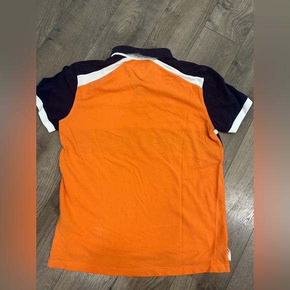 Men’s Tommy Hilfiger Orange and Navy Polo - Picture 5 of 5